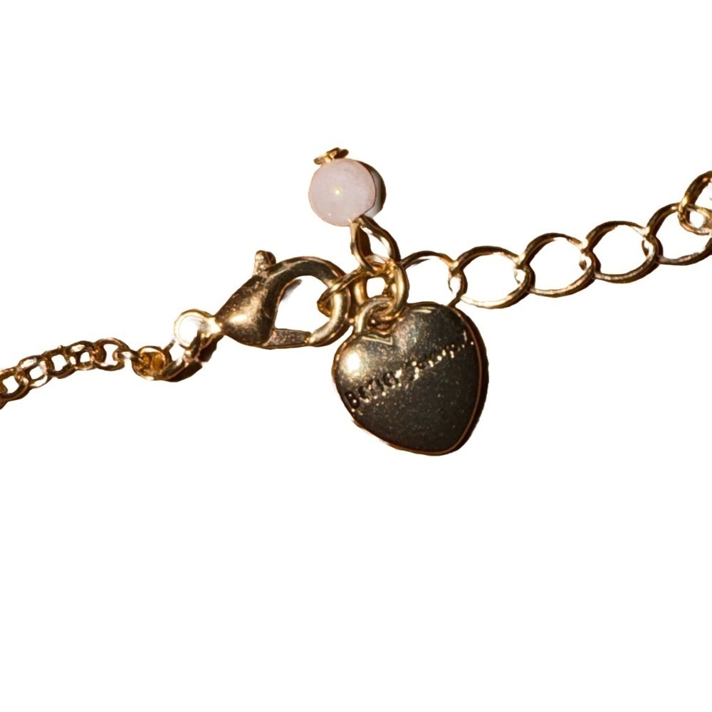 NWT Betsey Johnson Strawberry Long Pendant Necklace Pink & Gold - Picture 7 of 7